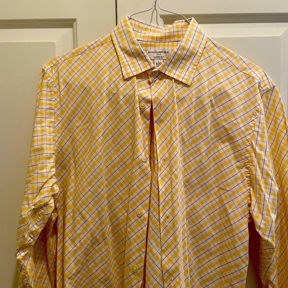 Banana Republic Button Down Shirt Large 16/16.5